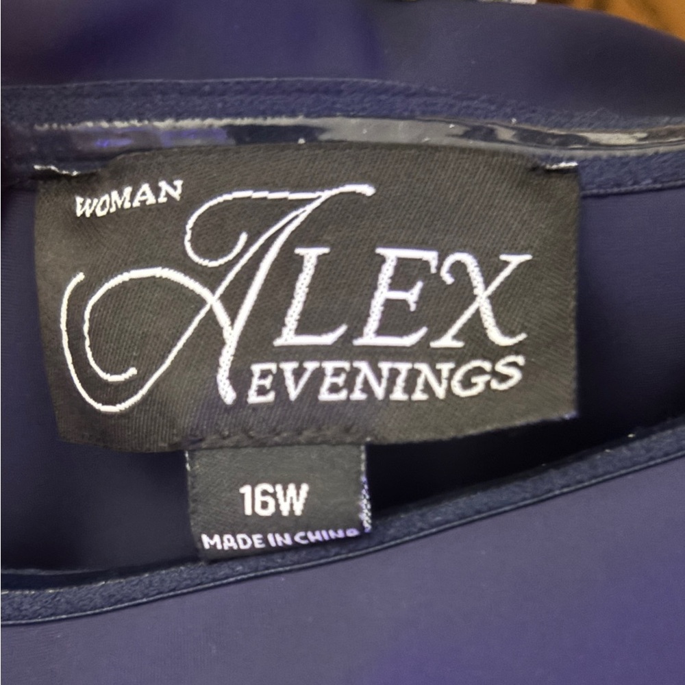 Alex Evenings Midnight Blue Dress - Picture 4 of 7